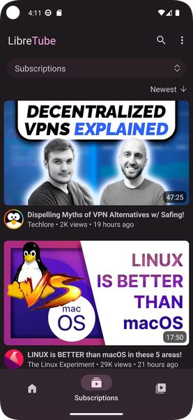 LibreTube скриншот
